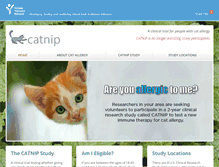 Tablet Screenshot of catallergyresearch.org